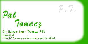 pal tomecz business card